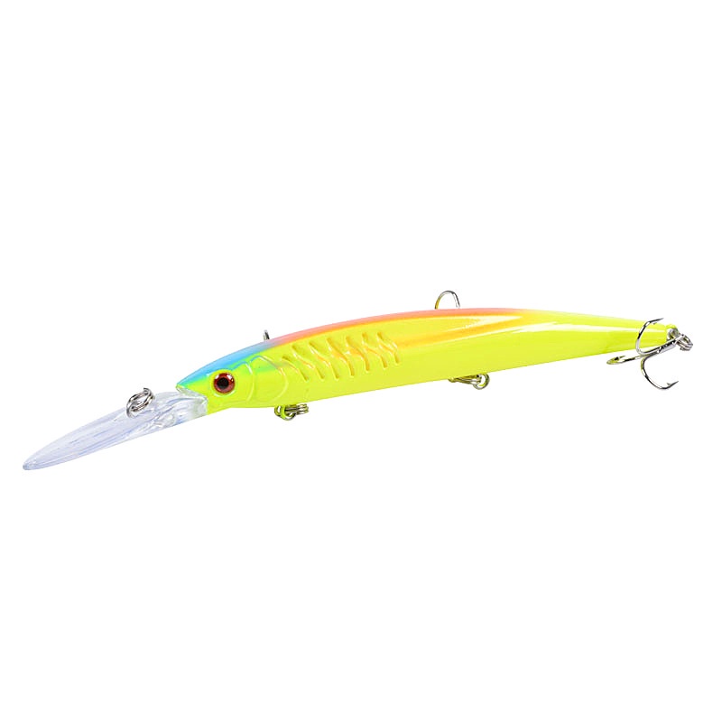 Umpan Pancing CrankBait Bentuk Ikan Kecil 14.5cm / 12.4g Dengan Kail Treble