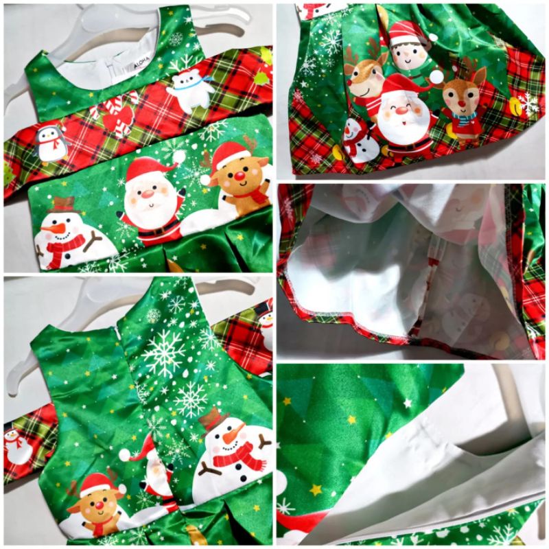 DRESS ANAK PEREMPUAN IMPORT MURAH NATAL SABRINA
