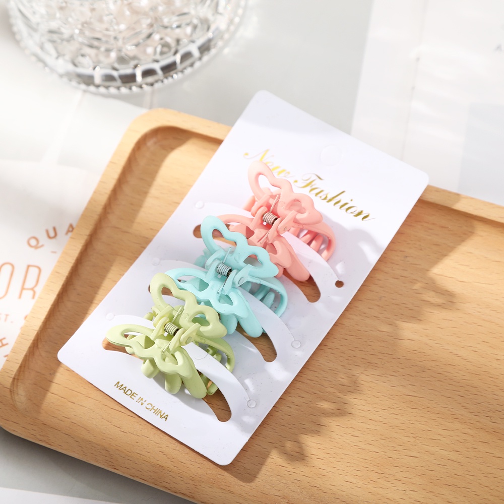 6pcs / Set Jepit Rambut Mini Simple Gaya Korea Untuk Wanita