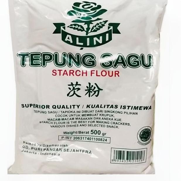 

Bisa COD TEPUNG SAGU TAPIOKA ALINI 500 gr / GLUTEN FREE / EXPORT QUALITY gas !!