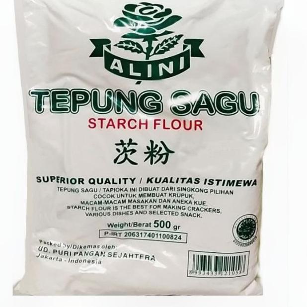 Bisa COD TEPUNG SAGU TAPIOKA ALINI 500 gr / GLUTEN FREE / EXPORT QUALITY gas !!