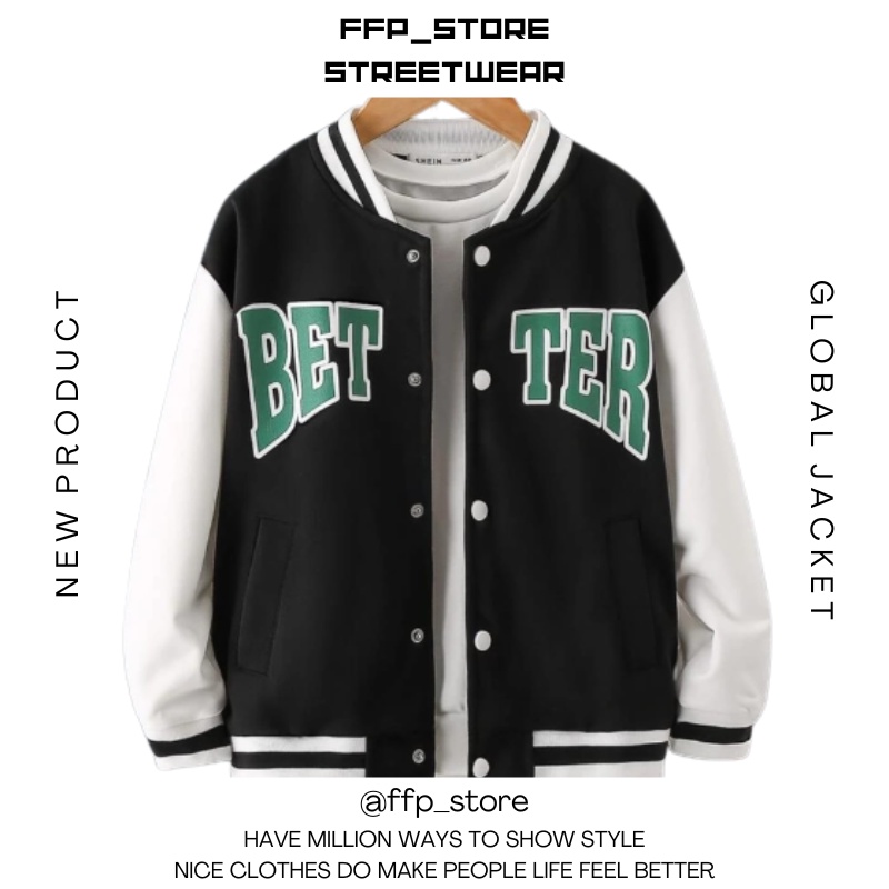 Jaket Varsity Baseball Pria / Varsity Jacket Baseball Vintage BETTER Pria Wanita