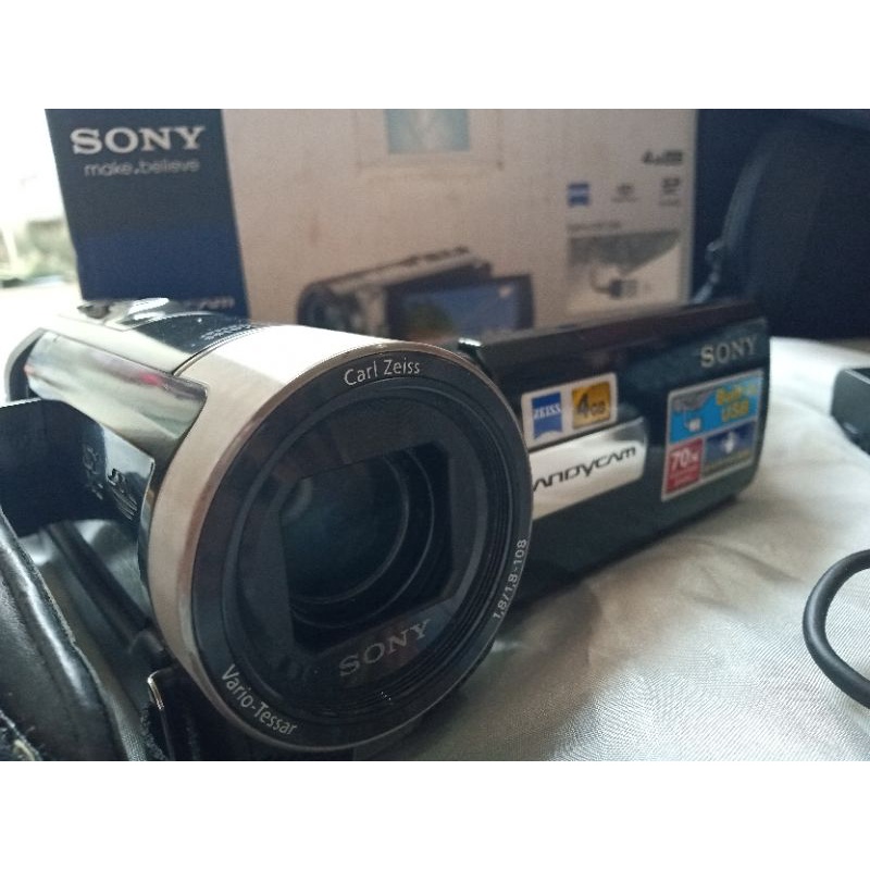 [SEBEL] PRELOVED HANDYCAM SONY DCR-SX65E BLACK FREE TAS