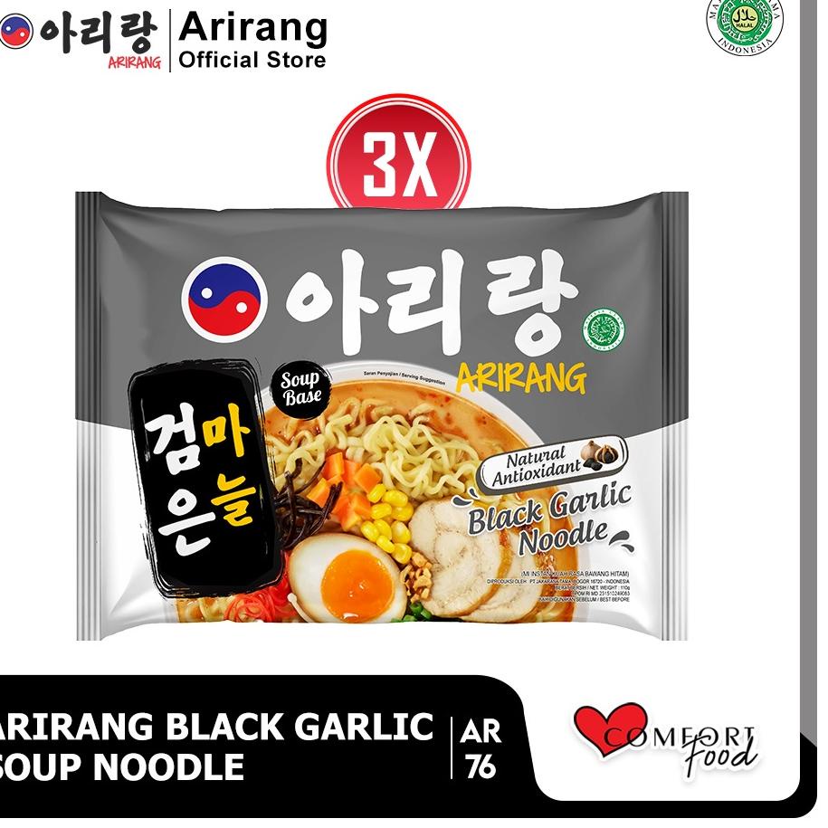 

Extra promo--Arirang Black Garlic Soup Noodle 3 Pcs (AR76)