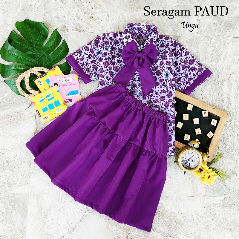 SERAGAM ANAK PAUD/SERAGAM BATIK PAUD /SERAGAM SEKOLAH PAUD DAN TK TERBARU/SERAGAM SEKOLAH ANAK TK