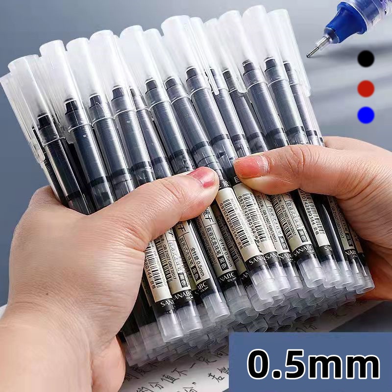 

Pena gel pena kapasitas besar hitam biru merah 0.5mm