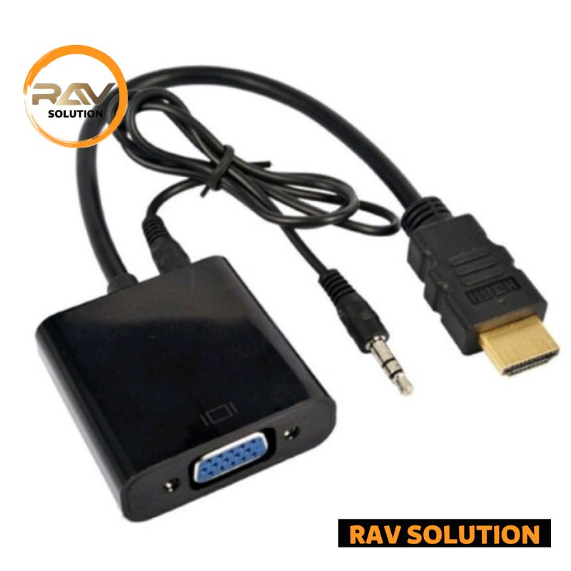 CONVERTER HDMI TO VGA + AUDIO RAV SOLUTION