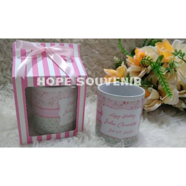 Mug dan Kemasan Box Motif