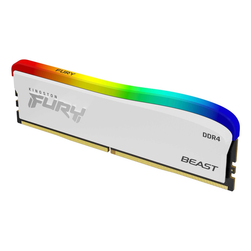 RAM Kingston Fury Beast RGB 32GB KIT DDR4 3200 (16GBx2) WHITE EDITION