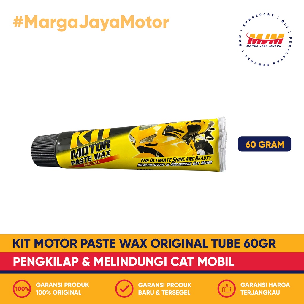 Kit Motor Paster Wax Original Tube 60gr Pengkilap Motor Kit