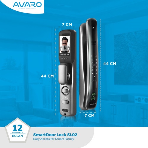 AVARO Smart Door Lock  SL-02 Digital Handle Kunci Pintu