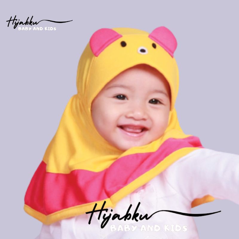 kerudung bayi 0 6 bulan 1 2 tahun KARAKTER PANDA Kerudung anak bayi hijab bayi jilbab anak bayi jilb