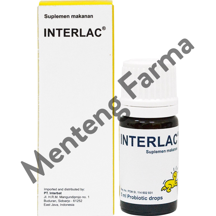 Interlac Drops 5 mL - Suplemen Kesehatan Saluran Cerna Bayi dan Anak