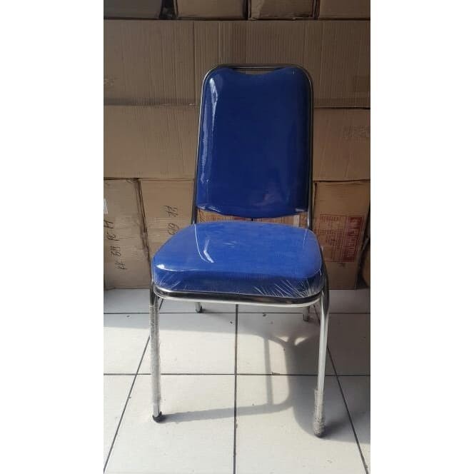 Kursi Susun Kantor Kursi Kerja Staff Stainless Besi Jok Busa