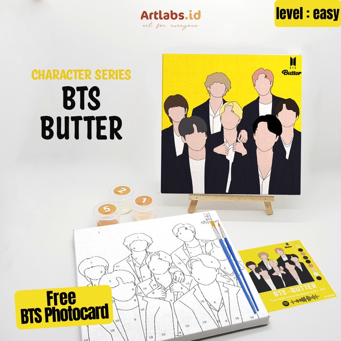 

Terlaris Bts Butter - Paint By Number 11 Color [Character Series]|Painting Kit Berkualitas