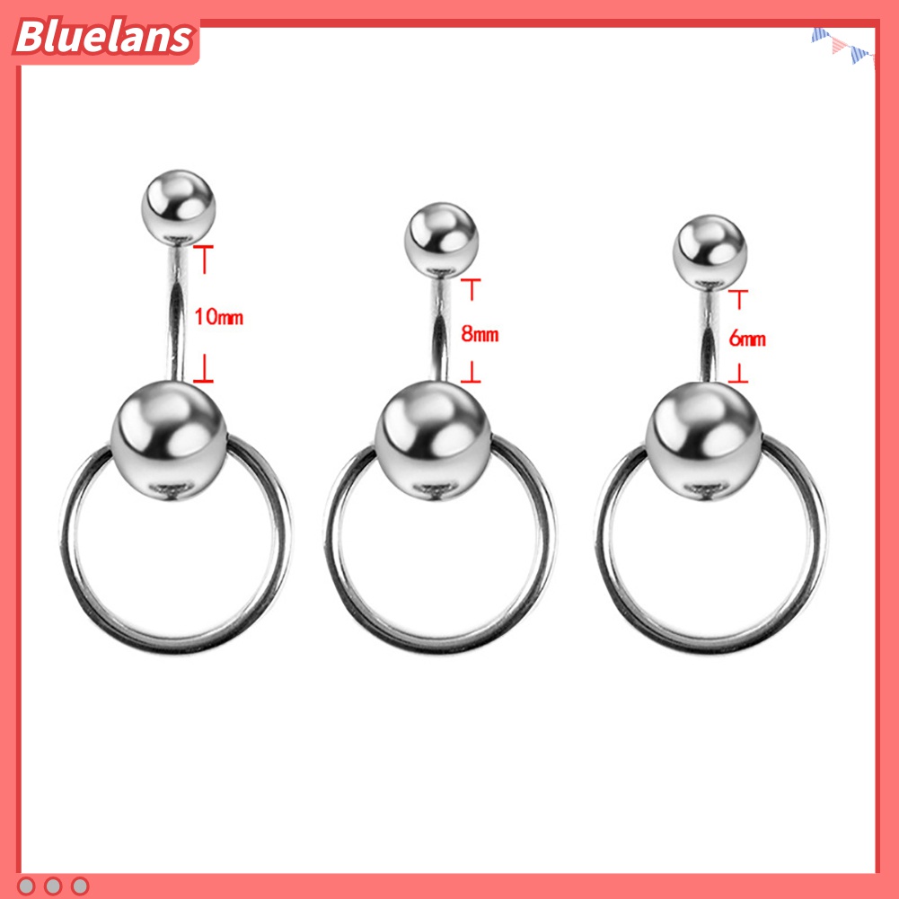 Cincin Tindik Pusar Bentuk Bola Lingkaran Untuk Wanita