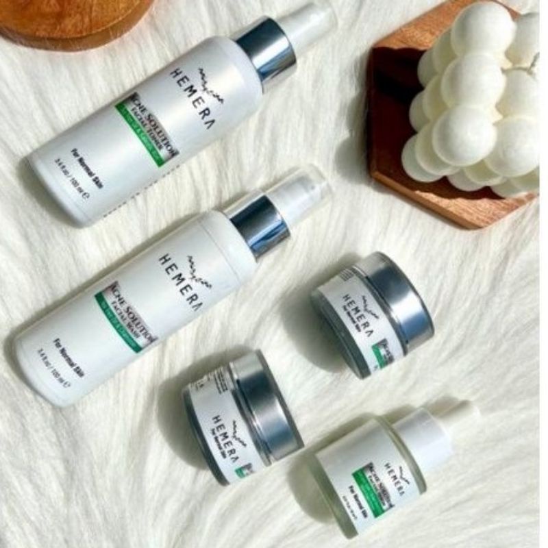 HEMERA ACNE SOLUTION 5 IN 1 PAKET SKINCARE UNTUK KULIT BERJERAWAT