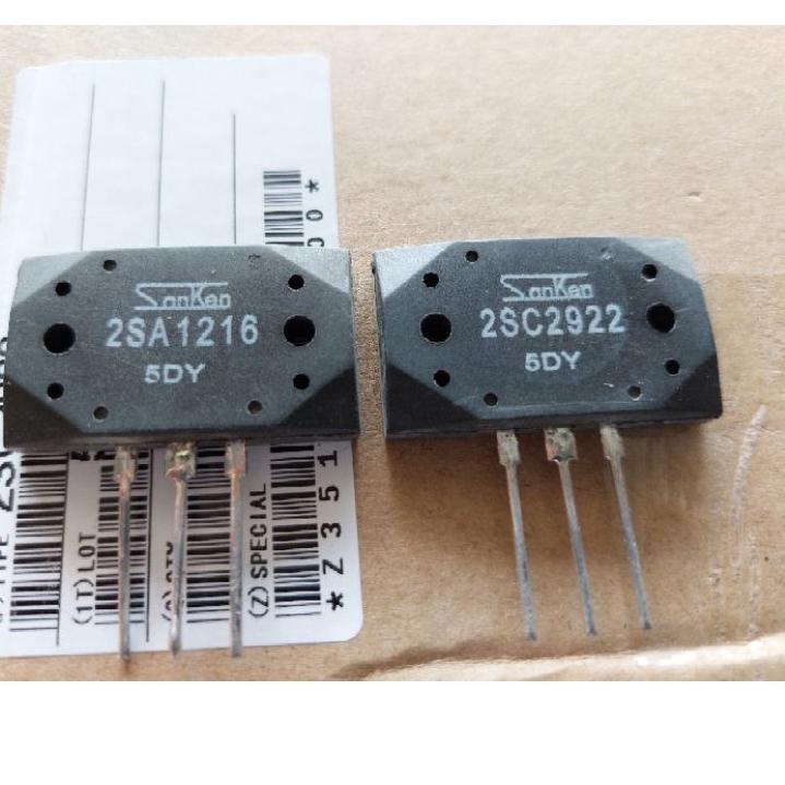 Chekout Transistor Sanken 5DY 2SA 1216 dan 2SC 2922 RRT kw 1