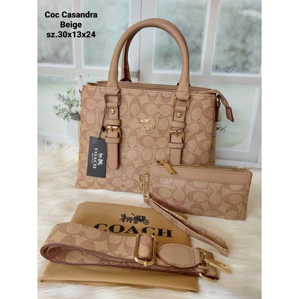 Coc Casandra  3 ruang  Top Handle  free dompet