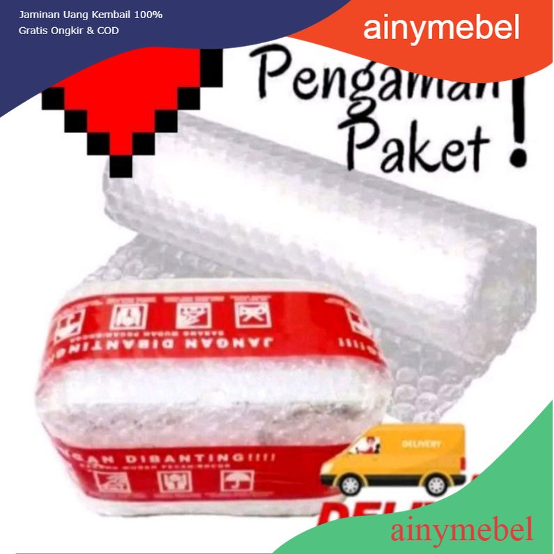 

pengaman paket/bubble wrap.