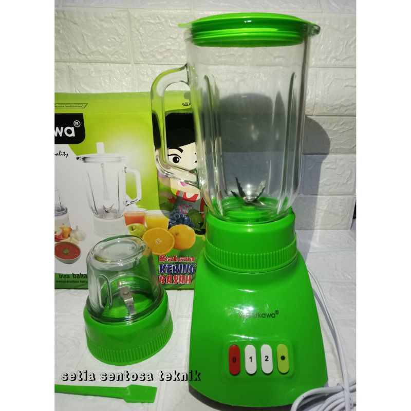 Blender YAMAKAWA Glass Jar T9GN 2 in 1 Grinder 6 Mata pisau