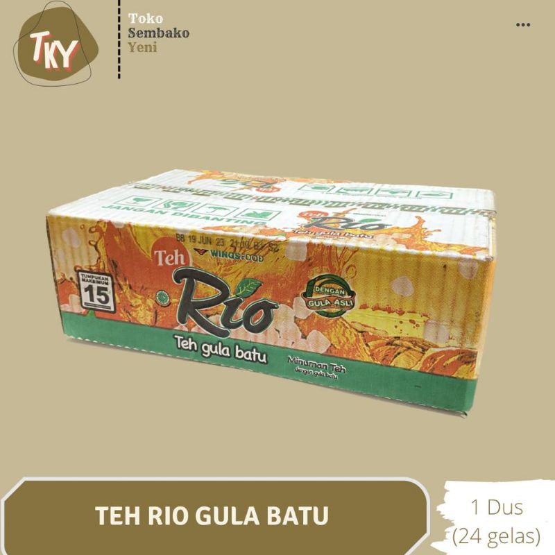 Jual Teh Rio Gula Batu 1 Dus Isi 24 Cup Shopee Indonesia 2451