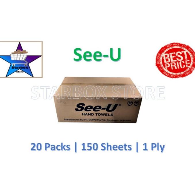 Tissue/Tisu See-U Hand Towel Value Sleeve Pack, 20 Packs/Carton