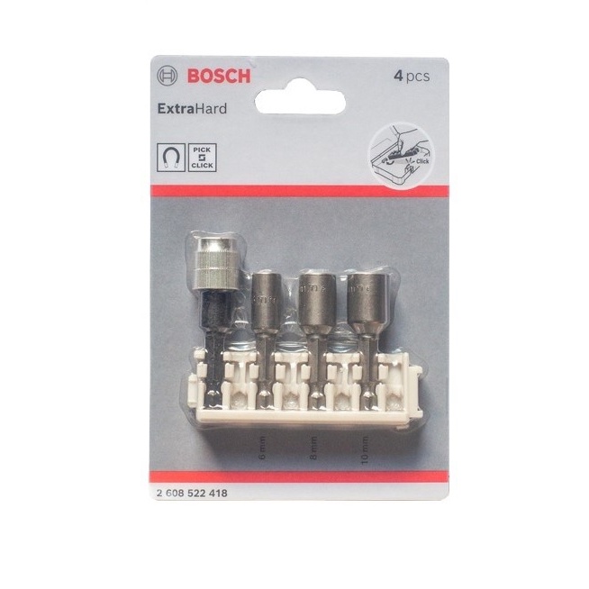 BOSCH Mata Obeng Nutsetter Bits Holder Pick and Click (418)