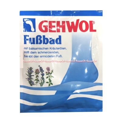 Gehwol Fubbad Foot Bath 20gr Bubuk Perendam Kaki Untuk Kaki Pecah Pecah Kusam Kering Kasar Geh Wol Sachet Gehwoll