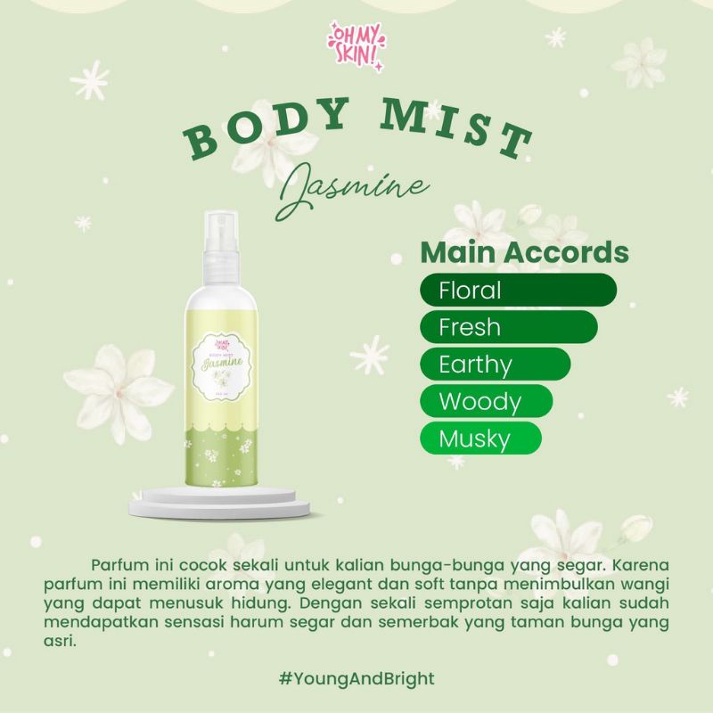body mist ohmyskin new series! bodymist food series ohmyskin