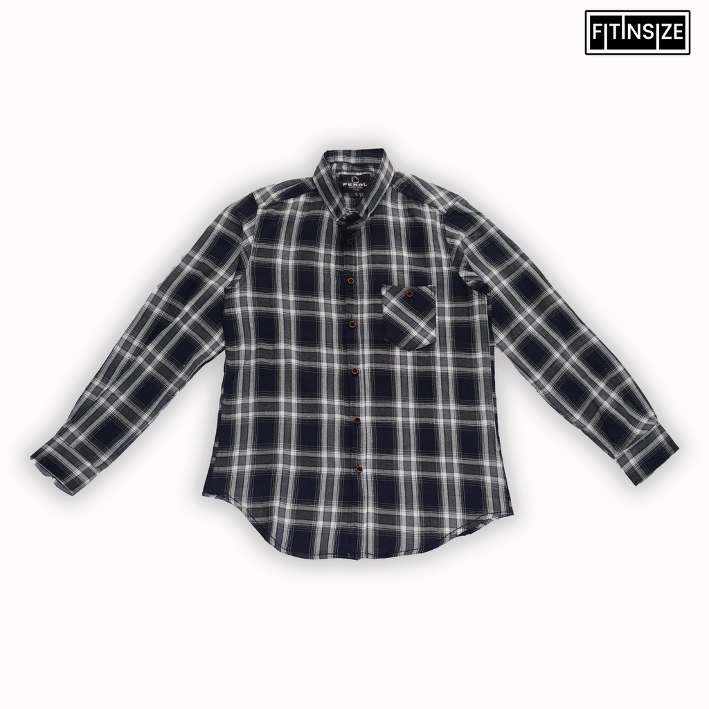 Kemeja Pria Flanel Lengan Panjang