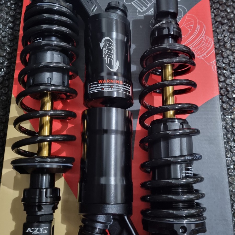 Shock Belakang PCX150 KTC RACING Extreme Hitam 350mm Original KTC