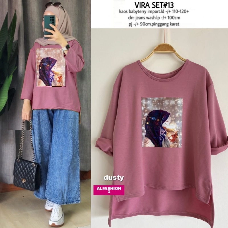 VIRA SET 13 / SETELAN JEANS WANITA / ORI BY ALFASHION