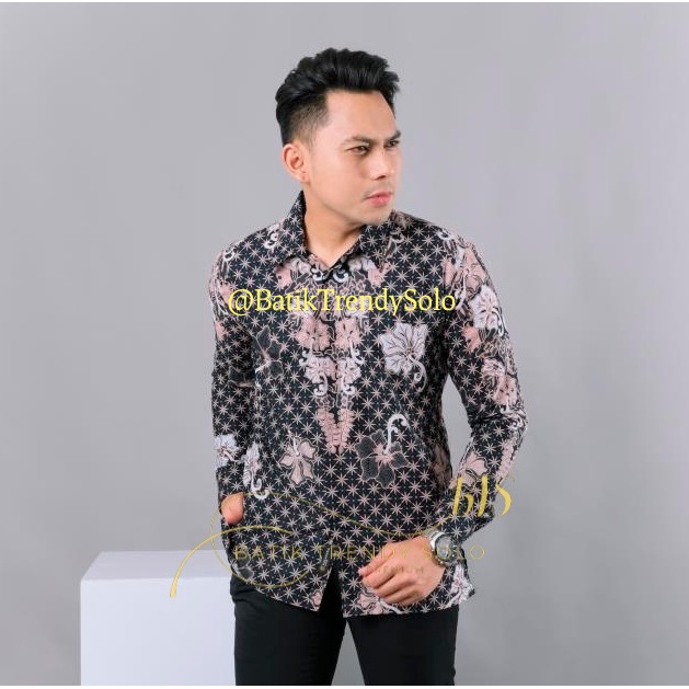 Hem  Kemeja Baju Batik Pria Cowok Laki Laki Slimfit Full Lapis Furing Lengan Panjang Lengan Pendek Original Asli Batik Jumanta Solo Laweyan Size S M L Xl XXL Bahan Katun Premium  943