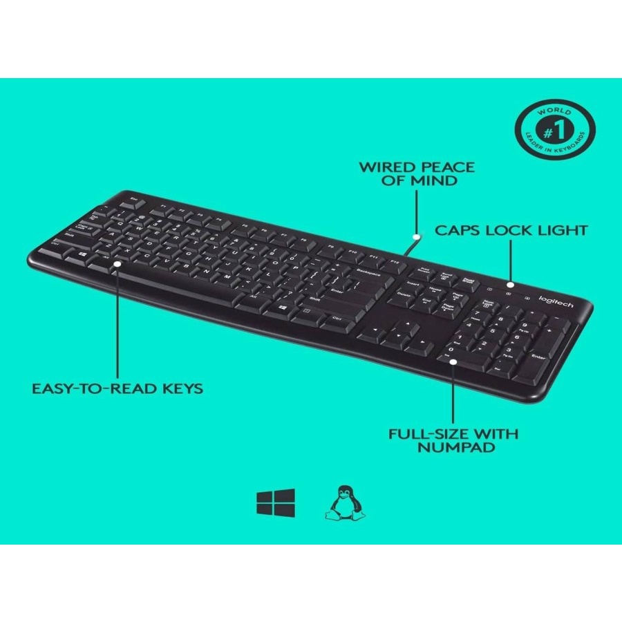 Keyboard Logitech K120 - Keyboard Logitech USB