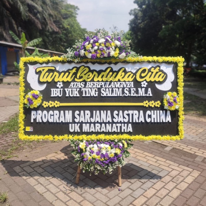 karangan bunga papan bandung , bunga papan duka cita