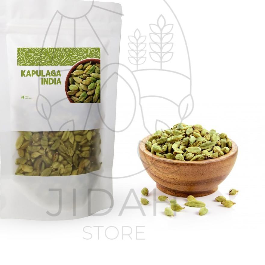 

SALE✅Kapulaga India Hijau 50 gr Import Green Cardamon Premium Quality kapolaga arab kering kapol|KD1