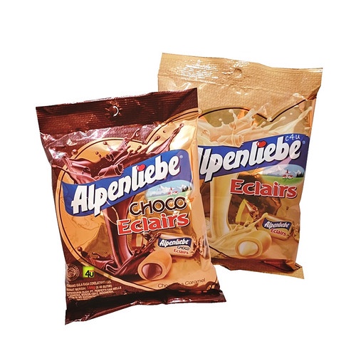 ALPENLIEBE Candy Eclairs Choco &amp; White Choco 120 Gram