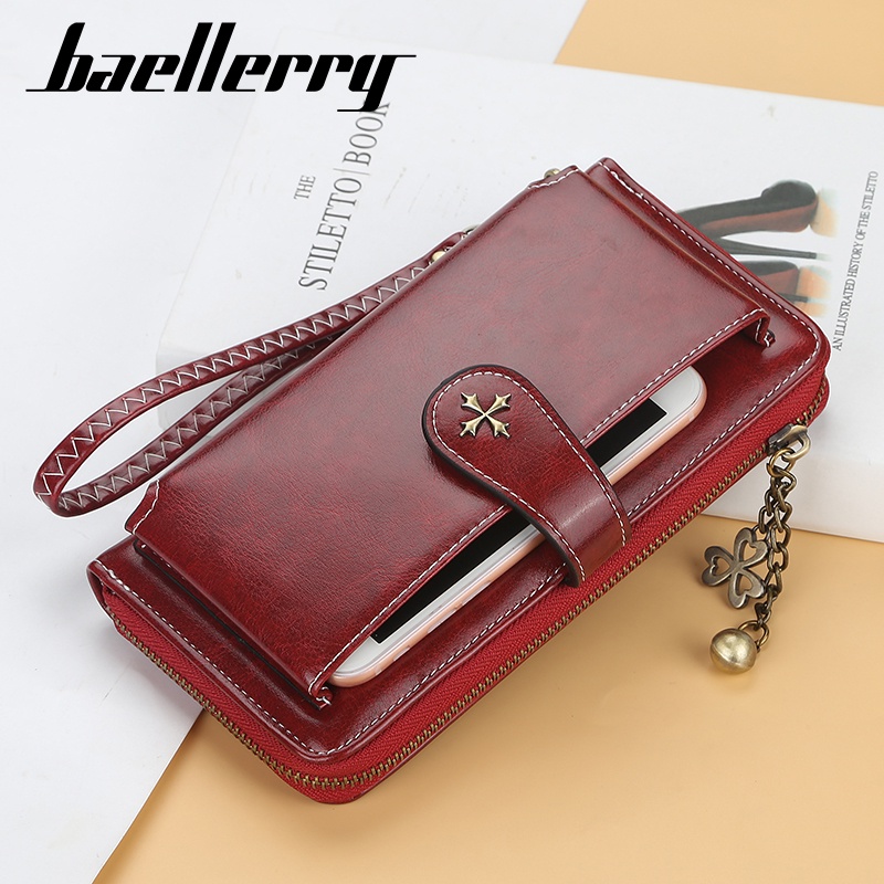 BAELLERRY N1818 Dompet Wanita Panjang Bahan Kulit PU Leather Premium WATCHKITE WKOS