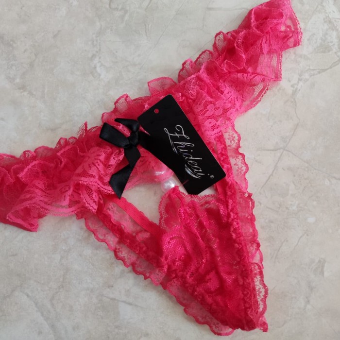 CD CELANA DALAM WANITA GSTRING G STRING THONG LACE RENDA BUNGA MUTIARA BEST QUALITY 