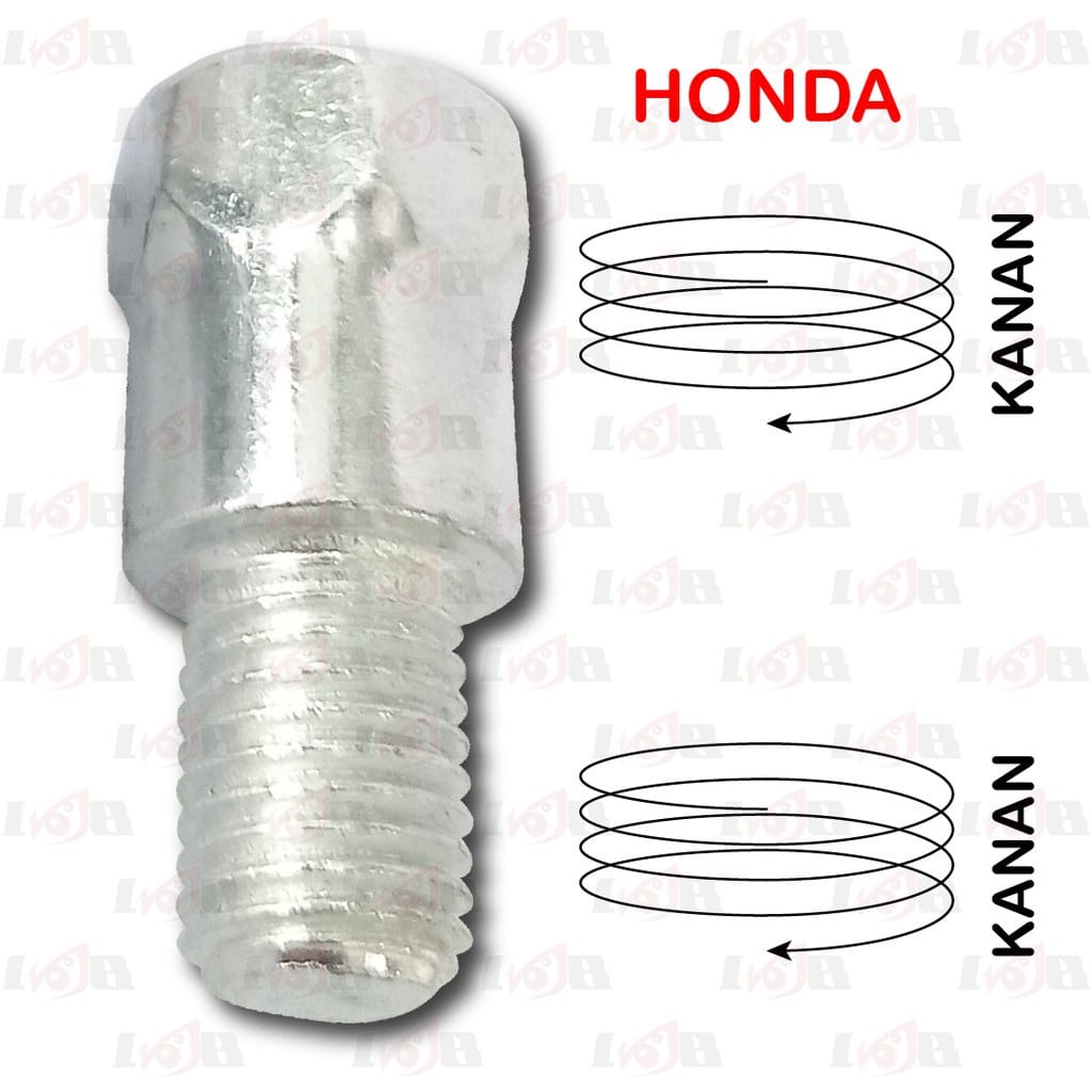 Peninggi Sambungan Spion Yamaha Ke H0nda Kanan Kiri / Drat spion Sepasang 2 pcs Universal