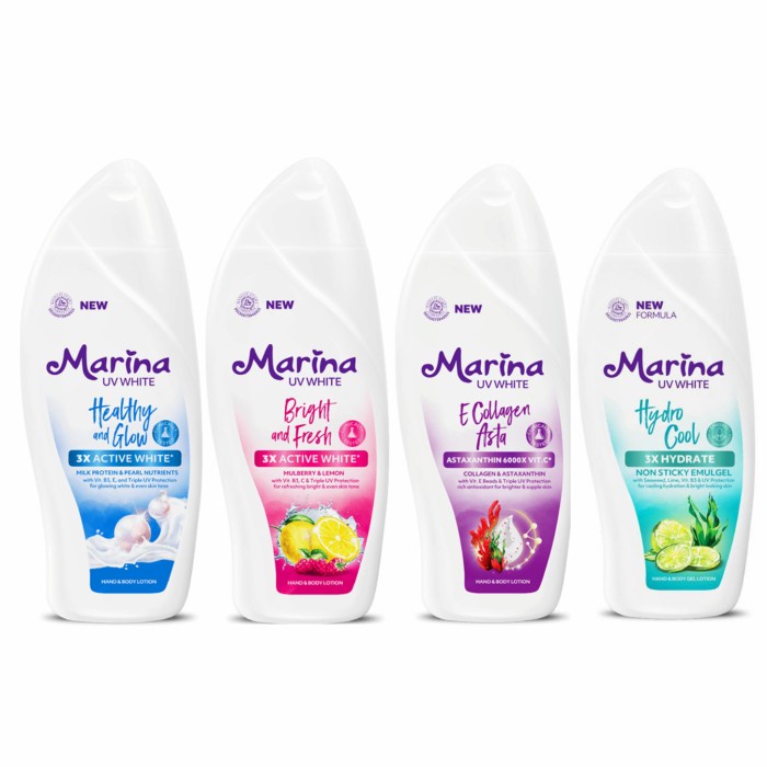 MARINA UV WHITE HAND &amp; BODY LOTION 460ml