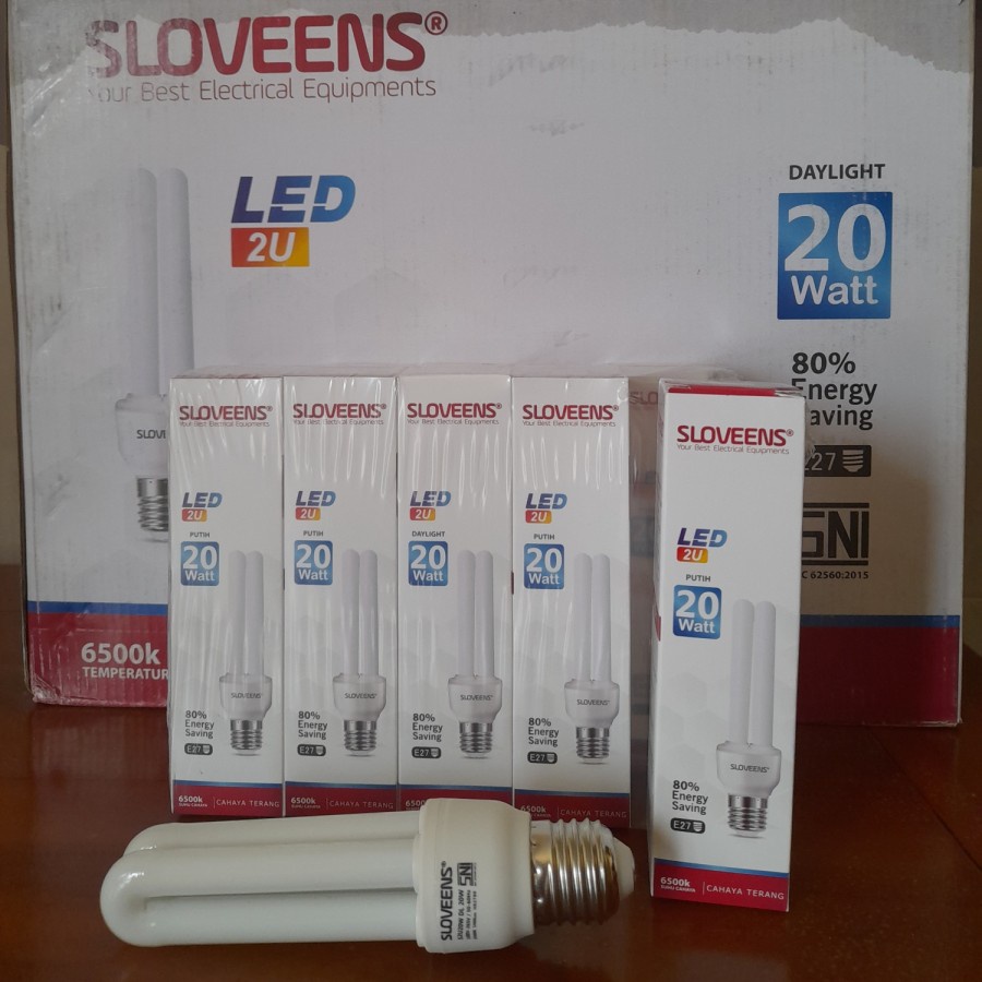 Lampu Led jari 2U 20W..Sloveens cahaya putih..