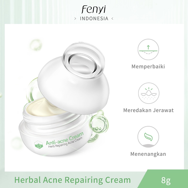 Fenyi Herbal Acne Cream Perawatan Jerawat Penghilang Jerawat Anti Kemerahan 8g