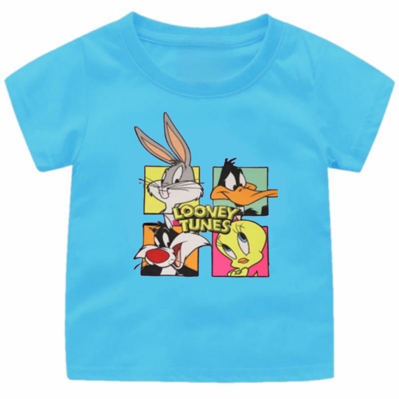 baju kaos anak cewek- cowok 1-12 tahun gambar looney tunes baju kaos anak cewek /cowok ..