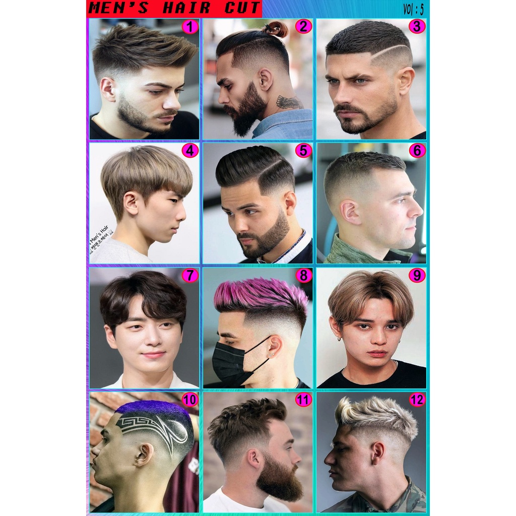 Poster Pangkas Rambut Pria / Model Rambut Pria Terbaru