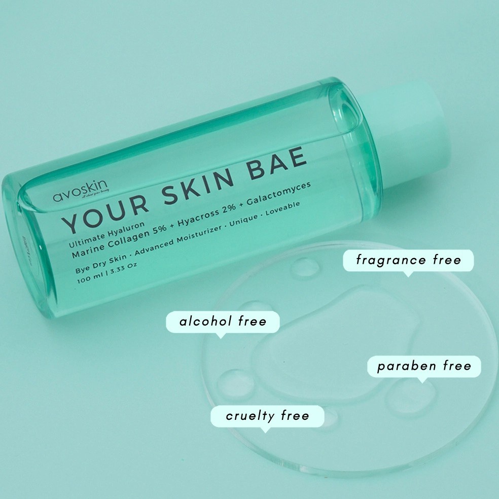 AVOSKIN YOUR SKIN BAE ULTIMATE HYALURON MARINE COLLAGEN 5%+ HYACROSS 2% + GALACTOMYCES 100ML (Biru)