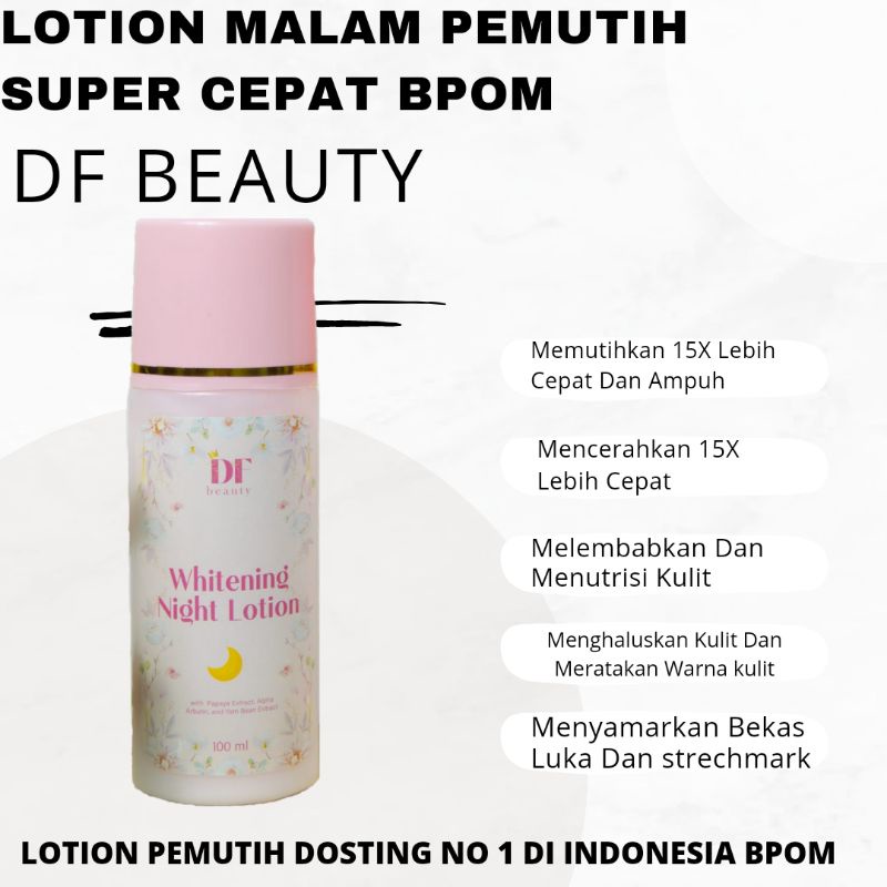 (ECER)HANDBOdY MALAM PEMUTIH DF BEAUTY SUPER CEPAT MEMUTIHKAN DAN MENCERAHKAN KULIT BPOM/LOTION MALA
