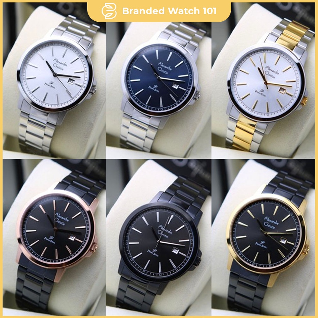 ORIGINAL Jam Tangan Pria Alexandre Christie Stainless AC 1014 / AC1014 / 1014 Garansi Resmi 1 Tahun.