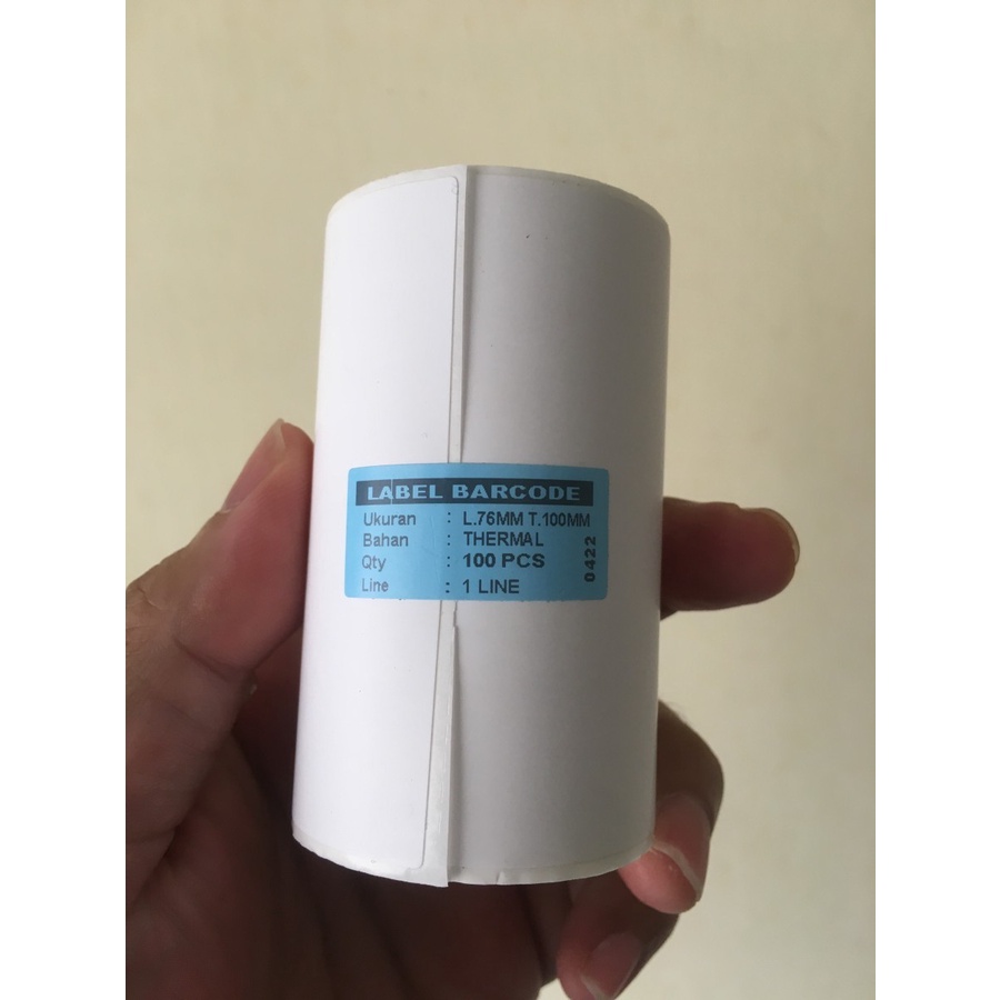 

Sticker Label Thermal 76x100 mm 76x100 Core 0,5 1/2 inch - 80x100mm